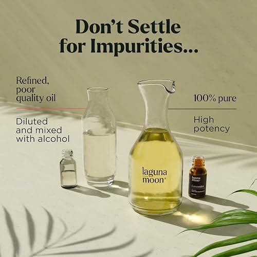 Lagunamoon Essential Oils Set - Top 6 Blends for Diffusers, Home Care, Candle Making Scents, Fragrance, Aromatherapy, Humidifiers, Gifts - Peppermint, Tea Tree, Lavender, Eucalyptus, Orange (10mL) thumbnail 6