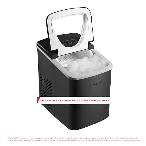 Frigidaire Counter top Portable, 26 lb per Day Nugget Ice Maker Machine (Black Stainless Steel) thumbnail 2