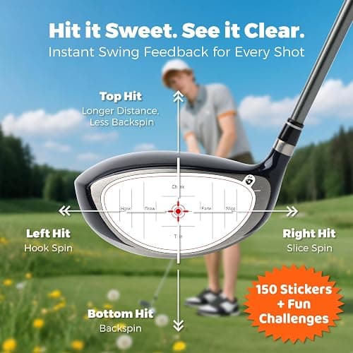 FODESAN Golf Impact Tape – 2025 Innovative Training & Battle Golf Edition – Club Face Stickers for Drivers, Irons & Woods – Instant Swing Feedback, Interactive Practice,Great Golf Gift for Men & Dads thumbnail 5