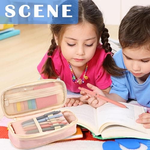 Aesthetic School Supplies with Pencil Pouch - 27Pcs Cute College Essentials Set, Big Capacity Pen Case, Pastel Highlighters, Bible Study Journaling Stationary, Annotation Kit Stuff Gift for Girls Teen thumbnail 2