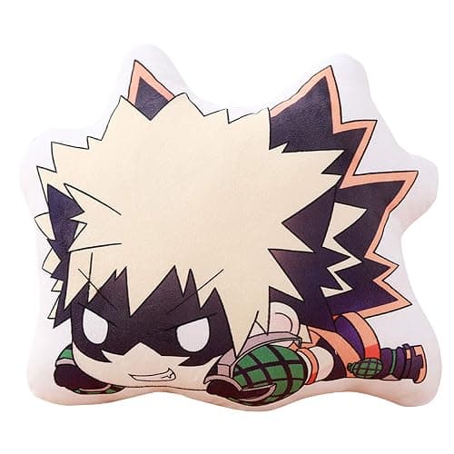 Jiumaocleu My Hero Academia Plush Pillow, No Hero Academia Figures Plushies, Anime MHA Merch Soft Cushion for Christmas Birthday Gift thumbnail 4
