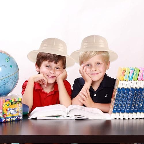 Super Z Outlet Safari Party Hats Plastic Jungle Theme Animals Explorer Pith Halloween Costume Toy for Kids thumbnail 3