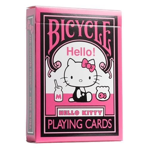 Bicycle Hello Kitty Playing Cards, Black & Pink, 1 Deck - Image 1