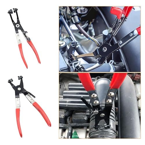 Yuesstloo 16 Pcs Hose Clamp Pliers Set, Hose Clamp Removal and Installation Tool with Long Flexible Plier & Electrical Disconnect Pliers for Automotive Coolant Radiator Heater, Water Hoses, Fuel Lines thumbnail 9