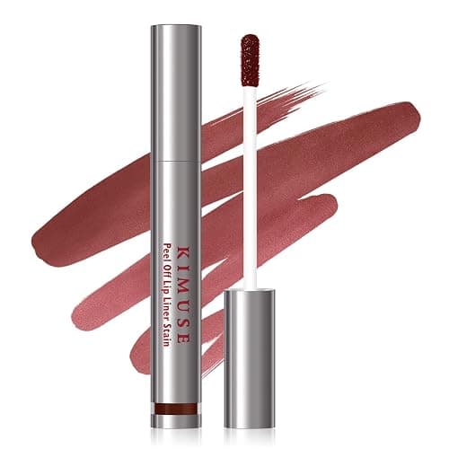 KIMUSE Peel Off Lip Liner Stain, Long Lasting Lip Tint Stain Peel Off, Waterproof, Transfer-Proof, Highly Pigmented Color Peel Off Lip Stain Liner, Matte Finish - Image 1
