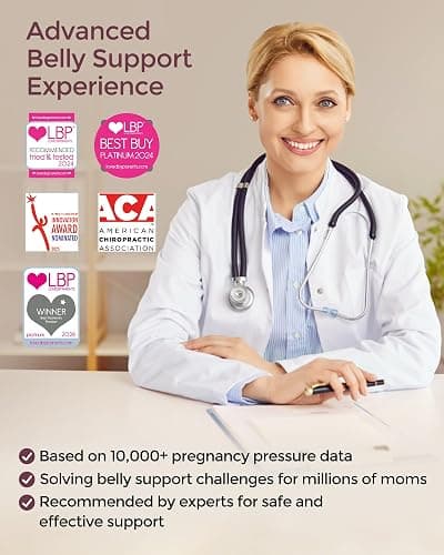 Momcozy Pregnancy Belly Band, CozySupport Ergonest Maternity Belly Band, Invisible Pregnancy Belt for Back, Abdomen, Waist thumbnail 6