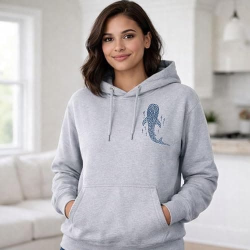 FAYSNAH Whale Shark Hoodie Christian Hoodies Christian Sweatshirts for Women Jesus Hoodie Faith Sweatshirt Jesus Sweatshirt thumbnail 2