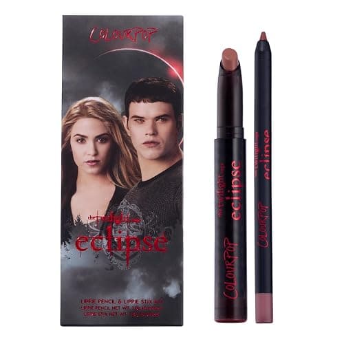 ColourPop x The Twilight Saga Eclipse Lip Kit - Pinky Nude Lip Combo with Lippie Stix Lipstick + Lippie Pencil - Long Lasting, Ultra-Pigmented Cream Finish - Opposites Attract (2 Count) - Image 1