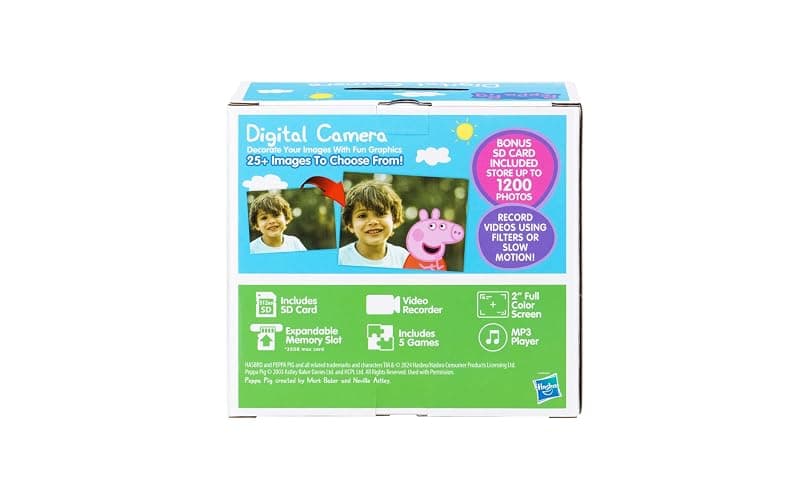ekids Peppa Pig Kids Camera with SD Card, Digital Camera for Kids with Video Recording and Built-in Digital Stickers, Peppa Pig Toys Make Great Stocking Stuffers for Kids thumbnail 7