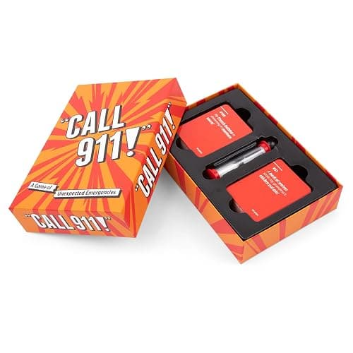 Call 911! [A Family Game of Unexpected Emergencies | Card Games for Adults & Teens, 200 Emergency Prompts | White Elephant | Fun Card Games for Family Game Nights & Parties | Ages 12 Up thumbnail 4