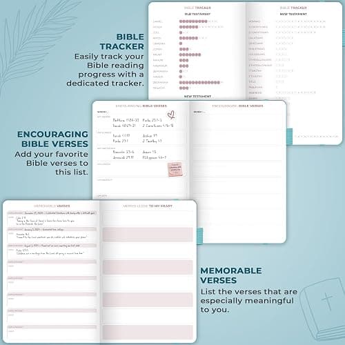 Clever Fox Daily Faith Journal – Guided Prayer, Gratitude & Bible Study Notebook – Faith Based Gifts & Journaling Supplies for Women (Aquamarine) - Aquamarine - A5 (5.8'' x 8.3'') thumbnail 3
