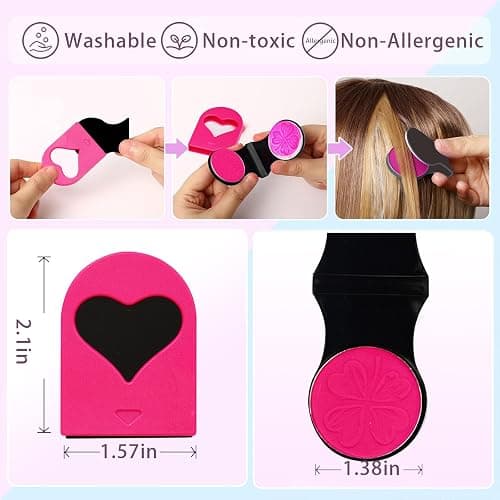 COLAYERIST Hair Chalk for Girls Washable, 10PCS Temporary Hair Color for Kids Adults, Temporary Hair Dye Wax Kids Makeup, Great Christmas Birthday Gifts for 6-13 Year Old Girl (Red etc.) - Blonde+Pink+Sky Blue+Orange+Rose Red+Deep Green+Purple+Bright Red+Gray+White thumbnail 2