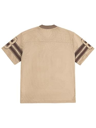 SOLY HUX Jersey Baggy Shirts Graphic Tees Oversized V Neck Tshirts thumbnail 2