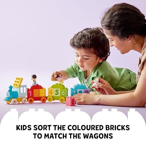 LEGO DUPLO My First Number Train Toy with Bricks for Learning Numbers, Preschool Educational Toys for 1.5-3 Year Old Toddlers, Girls & Boys, Early Development Activity Set, 10954 thumbnail 3