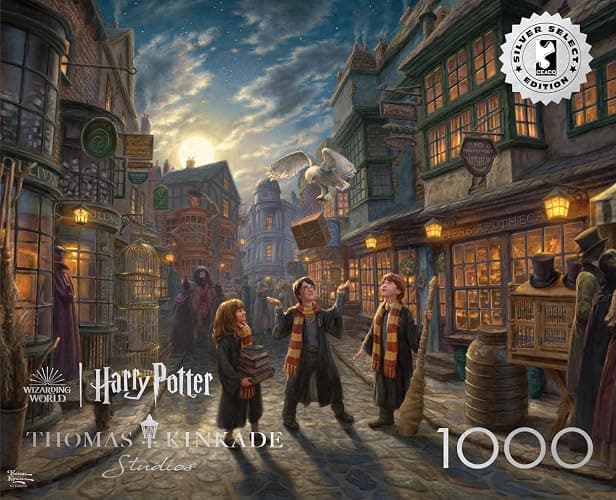 Buffalo Games Ceaco - Silver Select - Thomas Kinkade - Harry Potter Diagon Alley - 1000 Piece Jigsaw Puzzle for Adults -Challenging Puzzle Perfect for Game Nights - Size is 26.75 x 19.75 thumbnail 2