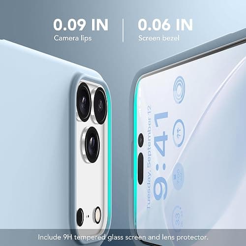 GONEZ Magnetic for iPhone 17 Pro Max Case, Compatible with MagSafe, [Screen Protector + Camera Lens Protector], Liquid Silicone Anti-Scratch Shockproof Protective Phone Case 6.9 inch, Blue thumbnail 8