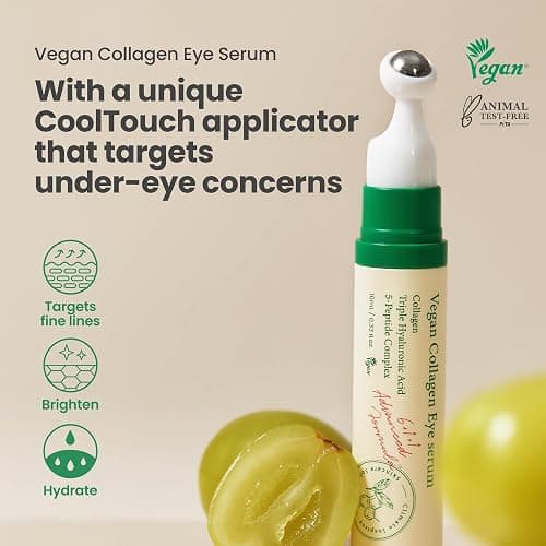 AXIS-Y Siero Occhi Vegano Al Collagene K Beauty Siero Al Collagene Con Triplo Acido Ialuronico E Peptidi Migliora L'Elasticità Della Pelle 0,33 Fl. Oz. thumbnail 2