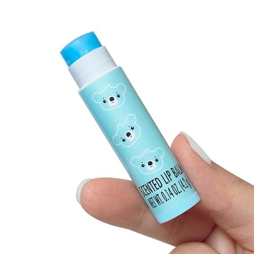 LUV HER Lip Balm Set Pack of 4 - Tinted Lip Balm with Playful Colors and Flavors - Perfect Girls Makeup Accessory - Ideal for Dry Weather Protection, Ages 3+ thumbnail 5