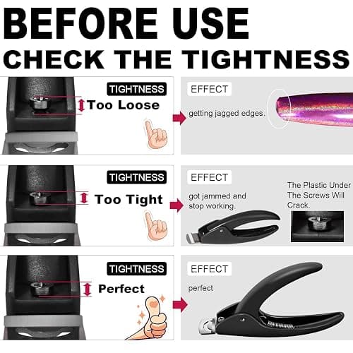 Black Adjustable Nail Clippers with Magnets Sizers for Acrylic Nails, Artificial Fake Nail False Nail Tip Cutter Trimmer Manicure Pedicure Sharp Blade Clip Tool For Salon Home Art Beauty thumbnail 5
