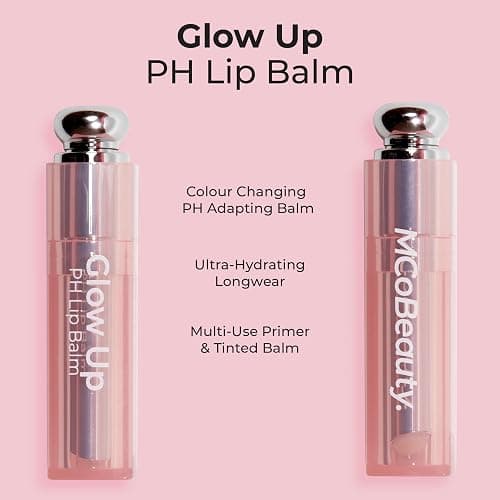 MCoBeauty Glow Up pH Lip Balm - Color Changing Tinted Lip Care with Sheer Pink Tint - Hydrating Moisturizing Balm for Dry Lips - Glossy Buildable Finish, Vegan Cruelty Free Lip Treatment - 3g thumbnail 2