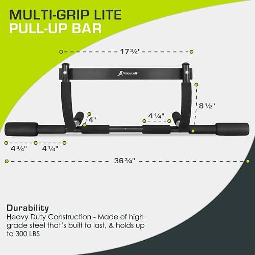 ProsourceFit Pull Up Bar for Multi Use Fitness & Home Gym Exercise thumbnail 3
