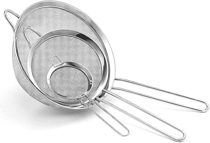 Cuisinart Mesh Strainers, 3 Count (Pack of 1) Set, CTG-00-3MS Silver - Strainers - Image 1