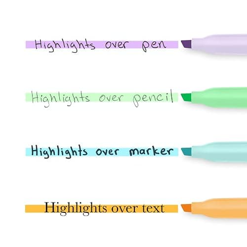 Sharpie Pocket Highlighters, Mild Pastel Colors, Assorted, Chisel Tip, 12 Count - School, Home, and Office Use, Teacher Supplies thumbnail 6