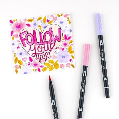 Tombow 56228 Dual Brush Pen Art Markers Sweetheart, Portrait, 1 Count (Pack of 6) thumbnail 6