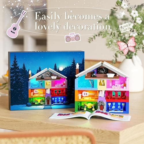 DreamCreators House Building Toys Set with Led Light, Architecture Building Model Compatible with Lego Ideal Present Merch for Adults Girl 8-12 Valentine Wedding Anniversary Birthday Christmas thumbnail 7
