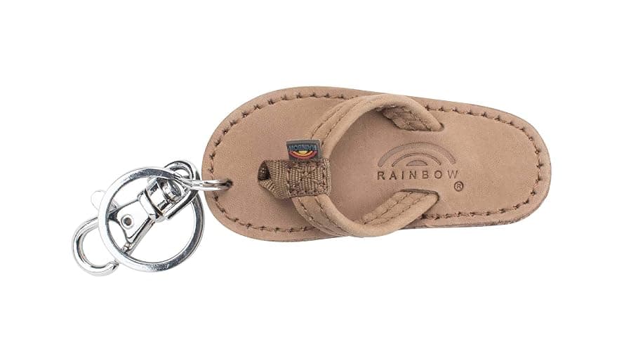 Rainbow Sandals Leather Sandal Key Chain - Image 1