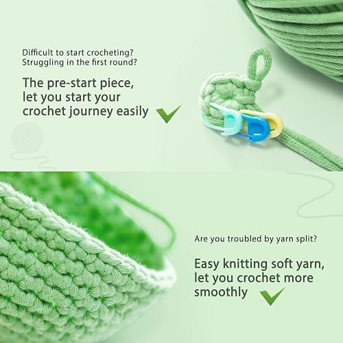 Crochet Kit for Beginners: Highland Cow Crochet Kit, Learn to Crochet, Include Easy Knitting Soft Yarn, Step-by-Step Video Tutorial, Hook, Holiday Birthday Gift for Adults and Teen(30%+ Yarn) thumbnail 6