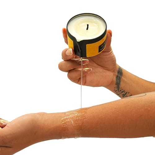 Tropical Scent Massage Oil Candle – Vegan Full Body Massage Therapy & Home SPA – Sustainable Formula for Relaxation & Stress Relief thumbnail 2