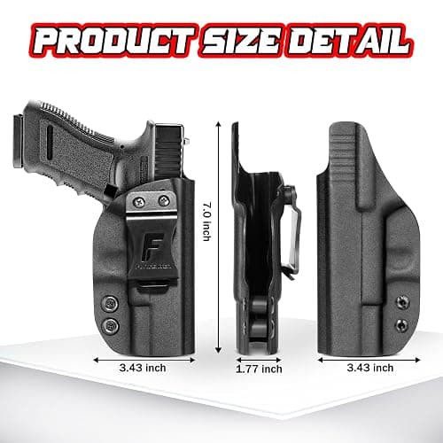 G19 Holster, IWB KYDEX Holster, Boosteady Concealed Carry Holster Compatible with Glock 19,19X,17,26,32,44,45 Gen (1-5) Pistol Right Hand Draw | Adjustable Cant&Tension | Comfortable thumbnail 4