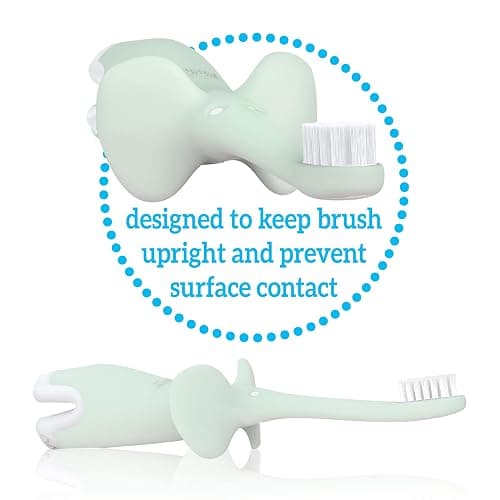 Dr. Brown's Infant-to-Toddler Toothbrush, Elephant, Mint, 0-3 Years thumbnail 10
