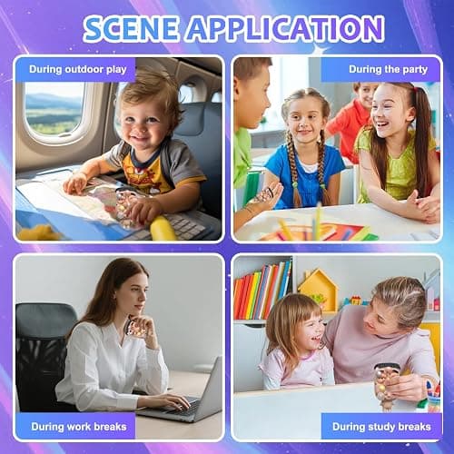 Pimple Popper Toy Set, Ultra Soft Cute Face Pimple Popping Fidget Toy, Refillable Pimple Toy with Sensory Cream, Silicone Squishy Squeeze Toy for Stress Relief & Anxiety Relief(SquishFace) thumbnail 5