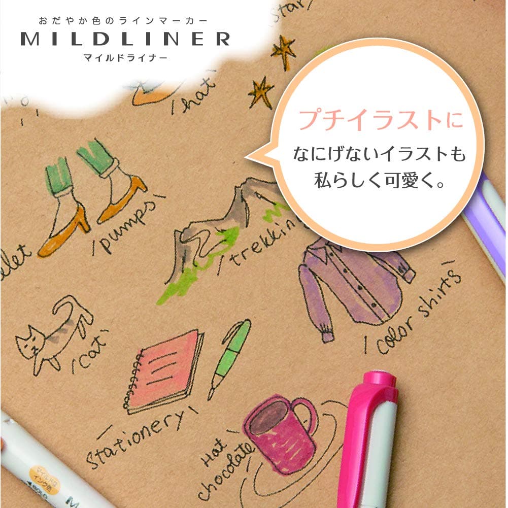 Zebra Mildliner 25 Colors Set WKT7-25C thumbnail 4