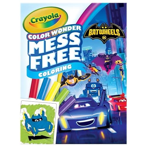 Crayola Batwheels Color Wonder Activity Set, Batman Mess Free Coloring Pages for Toddlers, Batman Gifts, Toys for Boys & Girls - Image 1