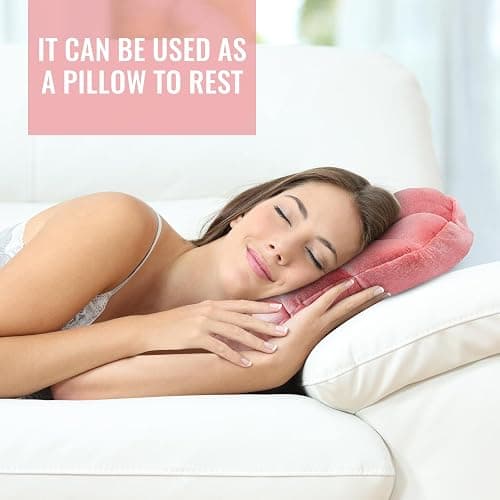 Marsui Sea Princess Seashell Decorative Pillow, Preppy Room Decor Christmas Party Gift Soft Chair Cushion Cute Clam Throw Pillow for Sofa Bed Living Room(Pink,13.4 x 9.8 in) thumbnail 5