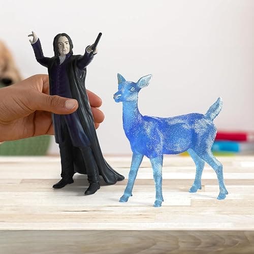 Schleich Harry Potter - 2Pc Professor Snape & Patronus | 42683 | Harry Potter Figurine, Wizarding World Figures, thumbnail 2