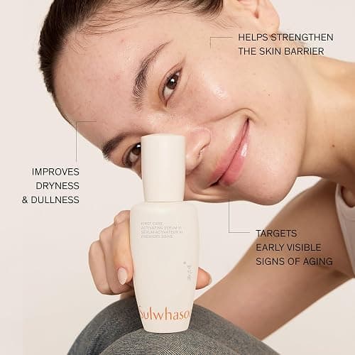 Sulwhasoo First Care Activating Serum – Targets Visible Fine Lines, Dryness & Dullness | Preventative Anti-Aging Serum with 500-Hour Aged Ginseng, Korean Herb Extract & Vitamin C | Korean Skincare thumbnail 3
