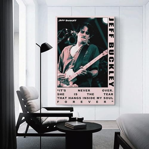 Jeff Buckley 3 Posters & Prints on Canvas Wall Art Poster for Room Decor Unframe:16x24inch(40x60cm) thumbnail 3