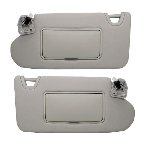NHILES Driver/Left & Passenger/Right Sun Visor Compatible with Nissan Altima 2013 2014 2015 2016 2017 2018 with Light, Without Sunroof 96401-3TA2A 96400-3TA2A Gray - Image 1