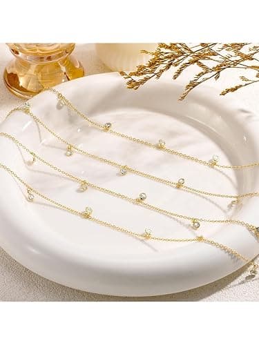 Longita Belly Chain Gold Silver Waist Chain for Women Waist Jewelry for Women Gold Belly Chains Stomach Back Jewelry for Backless Dress Trendy Sexy Body Chains for Bra non Tarnish Waterproof Plus Size thumbnail 4