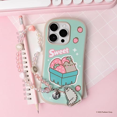 iFace Case for iPhone 15 Pro Max (6.7”) Pusheen First Class Case - Cute Shockproof Dual Layer [Hard Shell + Bumper] Protective Phone Case - Strawberries thumbnail 7