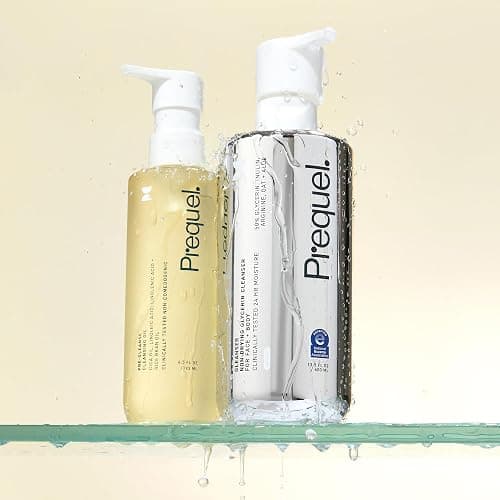 Prequel Skin Cleansing Oil - Face Makeup Remover Double Cleanser With Cica | Cleansing Oil Face Makeup Remover With Cica And Rice Bran Oil, Double Cleansing Oil Cleanser, Non Comedogenic Gentle Formula thumbnail 6