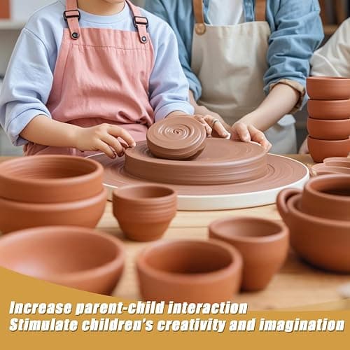 ZEHIQ Premium Air Dry Clay-2.2 lbs Natural Pottery Clay for Wheel Throwing, Hand Building, Sculpting Molding | No Baking Required, Self-Hardening | Beginner & Professional Artist Supplies(Terracotta) thumbnail 2