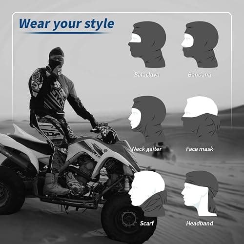 YESLIFE Balaclava Ski Mask for Men and Women, Winter Face Mask, Shiesty for Skiing, Snowboarding & Motorcycle thumbnail 7