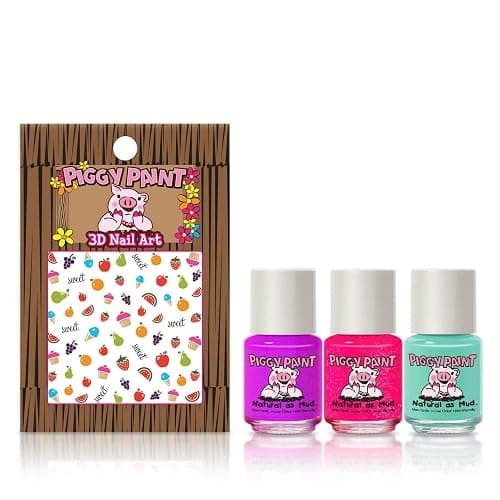 Piggy Paint Happy Hands Set (3 Polish + Nail Art) thumbnail 2