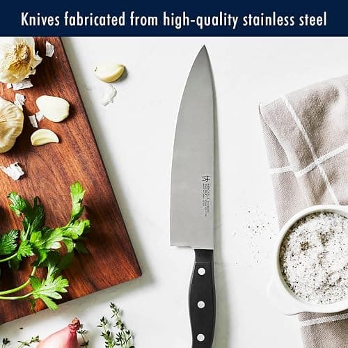 HENCKELS Premium Quality 15-Piece Knife Set with Block, Razor-Sharp, German Engineered Knife Informed by over 100 Years of Masterful Knife Making, Lightweight and Strong, Dishwasher Safe thumbnail 4