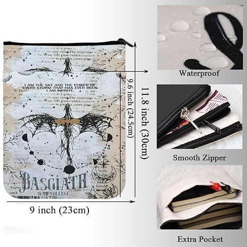KUIYAI Basgiath War College Book Cover for Book Lover Fantasy Book Dragon Gift Dragon Rider Gift Romance Reader Gift (I'm Infinite Book coverUK) thumbnail 4
